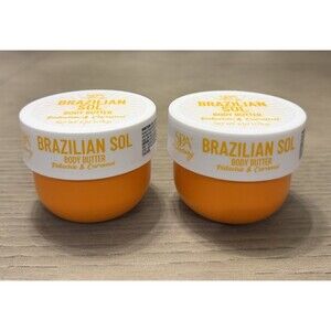 SPA LUXURY 2Pack (6oz each) Brazilian Sol Body Butter Pistachio & Caramel